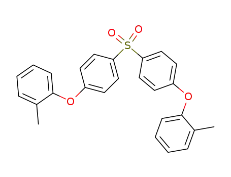 Molecular Structure of 53895-55-9 (Benzene, 1,1'-sulfonylbis[4-(2-methylphenoxy)-)