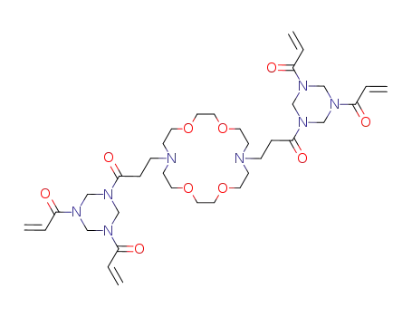1-[3-acryloyl-5-(3-{16-[3-(3,5-diacryloyl-[1,3,5]triazinan-1-yl)-3-oxo-propyl]-1,4,10,13-tetraoxa-7,16-diaza-cyclooctadec-7-yl}-propionyl)-[1,3,5]triazinan-1-yl]-propenone