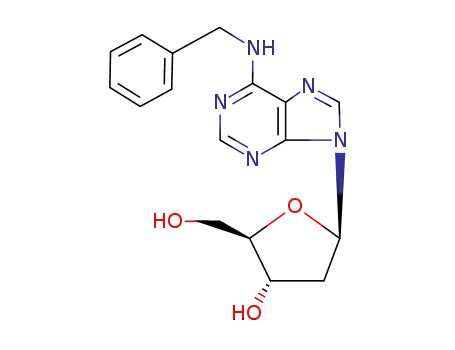 5-[6-(benzylamino)purin-9-yl]-2-(hydroxymethyl)oxolan-3-ol cas  37113-47-6