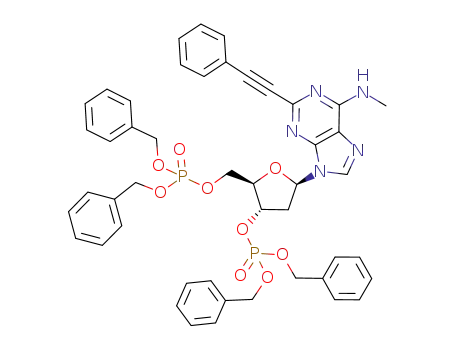 N6-methyl-2-(2-phenylethynyl)-2'-deoxyadenosine-3',5'-bis(dibenzylphosphate)