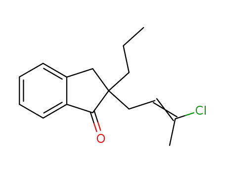 2-((E)-3-Chloro-but-2-enyl)-2-propyl-indan-1-one