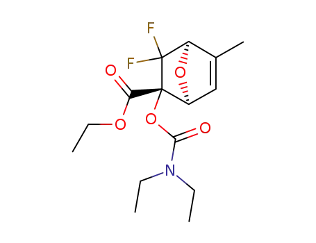 ethyl exo-2-(N,N-diethylcarbamoyloxy)-3,3-difluoro-5-methyl-7-oxabicyclo[2.2.1]hept-5-enyl-2-endo-carboxylate
