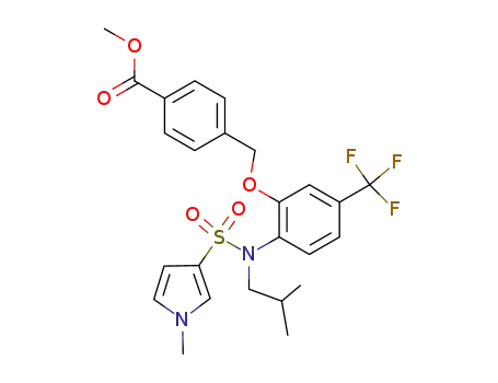 methyl 4-{[2-{isobutyl[(1-methyl-1H-pyrrol-3-yl)sulfonyl]amino}-5-(trifluoromethyl)phenoxy]methyl}benzoate