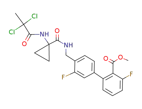 4'-({[1-(2,2-dichloro-propionylamino)-cyclopropanecarbonyl]-amino}-methyl)-3,3'-difluoro-biphenyl-2-carboxylic acid methyl ester