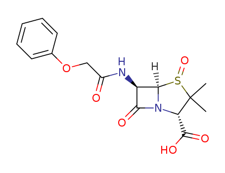 (2S-(2alpha,5alpha,6beta))-3,3-Dimethyl-7-oxo-6-(phenoxyacetamido)-4-thia-1-azabicyclo(3.2.0)heptane-2-carboxylic acid 4-oxide