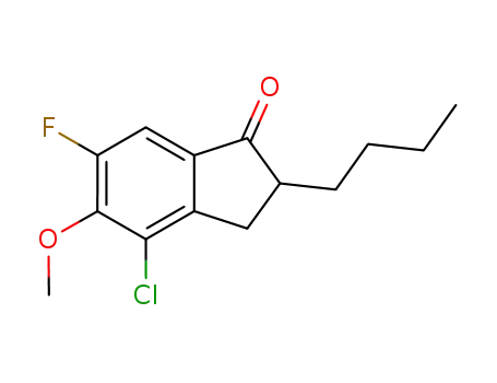 2-butyl-4-chloro-6-fluoro-5-methoxyindan-1-one