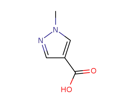 Molecular Structure of 5952-92-1 (1-Methyl-1H-pyrazole-4-carboxylic acid)