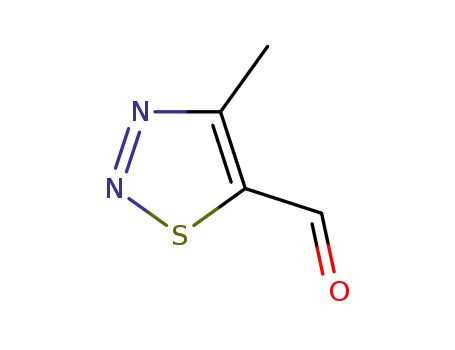 Molecular Structure of 127108-66-1 (1,2,3-Thiadiazole-5-carboxaldehyde, 4-methyl- (9CI))