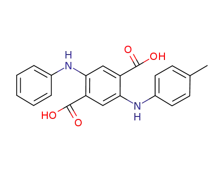 Molecular Structure of 67906-32-5 (5-anilino-2-[(p-tolyl)amino]terephthalic acid)