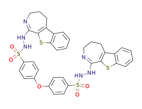 4,4'-oxy-bis-benzenesulfonic acid bis-[(2,3,4,5-tetrahydro-benzo[4,5]thieno[2,3-c]azepin-1-ylidene)-hydrazide]