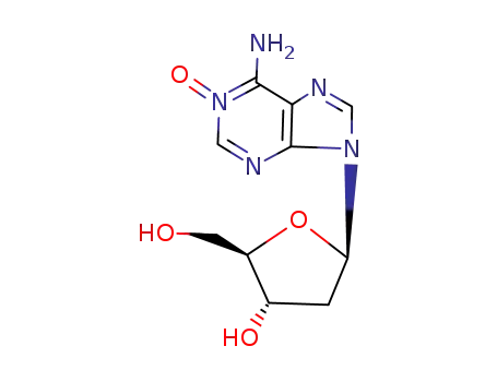 Molecular Structure of 3506-01-2 (6-amino-9-(2-deoxypentofuranosyl)-1-oxo-6,9-dihydro-1H-purin-1-ium)