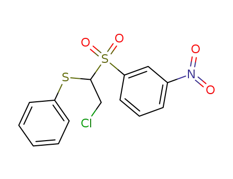 2-CHLORO-1-(m-NITROPHENYLSULFONYL)ETHYL PHENYL SULFIDE