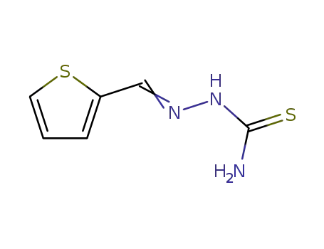 Molecular Structure of 5351-91-7 (2-(2-THIENYLMETHYLIDENE)HYDRAZINE-1-CARBOTHIOAMIDE)