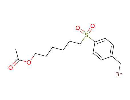 4-[(6-acetoxyhexyl)sulfonyl]benzyl bromide