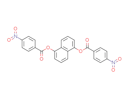 Molecular Structure of 151010-39-8 (1,5-Naphthalenediol, bis(4-nitrobenzoate))