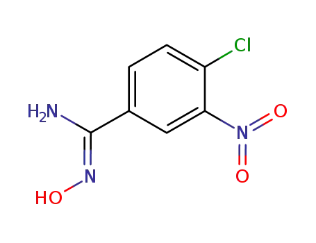 Molecular Structure of 96898-75-8 (4-CHLORO-3-NITROBENZAMIDE OXIME)