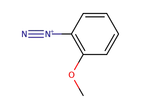 Molecular Structure of 17356-93-3 (Benzenediazonium, 2-methoxy-)