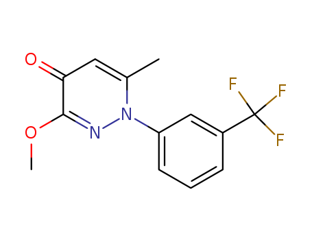 3-METHOXY-6-METHYL-1-[3-(TRIFLUOROMETHYL)PHENYL]PYRIDAZIN-4-ONE