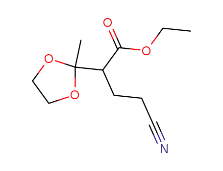 ethyl 4-cyano-2-(2-methyl-1,3-dioxolan-2-yl)butanoate