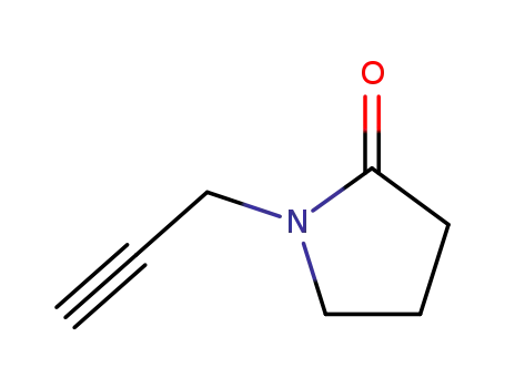 Molecular Structure of 766-61-0 (1-PROP-2-YNYL-PYRROLIDIN-2-ONE)