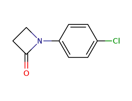 Molecular Structure of 7661-27-0 (2-Azetidinone, 1-(4-chlorophenyl)-)