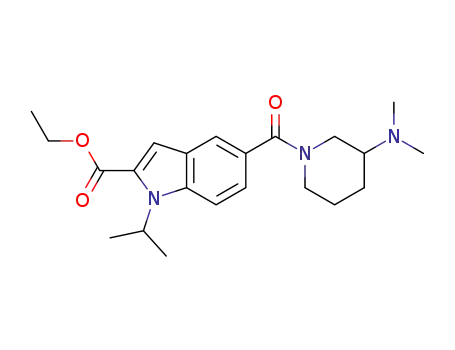 5-(3-dimethylamino-piperidine-1-carbonyl)-1-isopropyl-1H-indole-2-carboxylic acid ethyl ester
