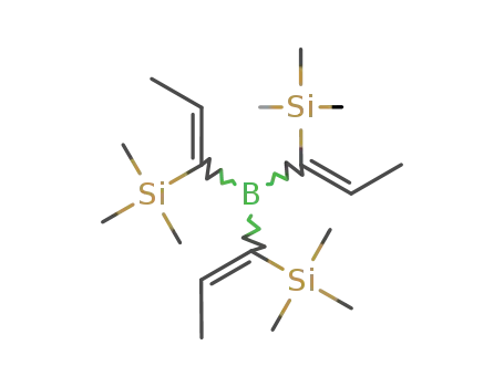 Molecular Structure of 91793-61-2 (Borane, tris[1-(trimethylsilyl)-1-propenyl]-, (Z,Z,Z)-)