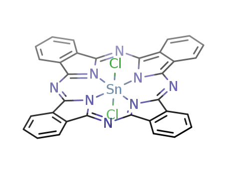 Molecular Structure of 18253-54-8 (TIN(IV) PHTHALOCYANINE DICHLORIDE)