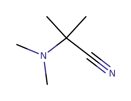Molecular Structure of 2273-40-7 (2-(dimethylamino)-2-methylpropanenitrile)