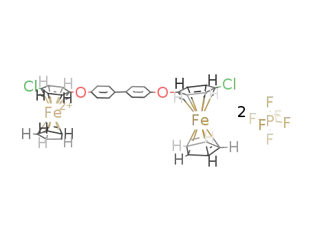 4,4'-bis((η6-4-chlorophenoxy-η5-cyclopentadienyl)iron)biphenyl hexafluorophosphate