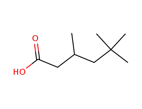 Molecular Structure of 3302-10-1 (3,5,5-Trimethylhexanoic acid)