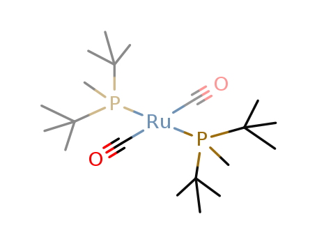 Molecular Structure of 167774-59-6 (Ruthenium, bis[bis(1,1-dimethylethyl)methylphosphine]dicarbonyl-)
