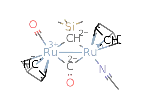 [Ru2(CO)2(NCCH3)(C5H5)2(CHSi(CH3)3)]