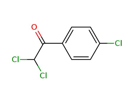 Molecular Structure of 5157-57-3 (2,2-Dichloro-1-(4-chlorophenyl)ethanone)