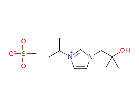 1-(2-hydroxy-2-methyl-n-propyl)-3-isopropylimidazolium mesylate