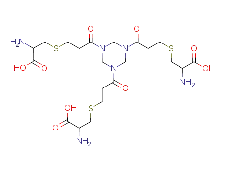 3,3',3''-(3,3',3''-(1,3,5-triazinane-1,3,5-triyl)tris(3-oxopropane-3,1-diyl))tris(sulfanediyl)tris(2-aminopropanoic acid)