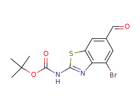 (4-bromo-6-formyl-benzothiazol-2-yl)-carbamic Acid tert-butyl Ester