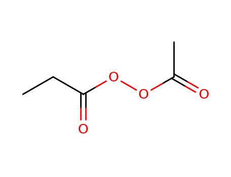 Molecular Structure of 13043-82-8 (Peroxide, acetyl 1-oxopropyl)