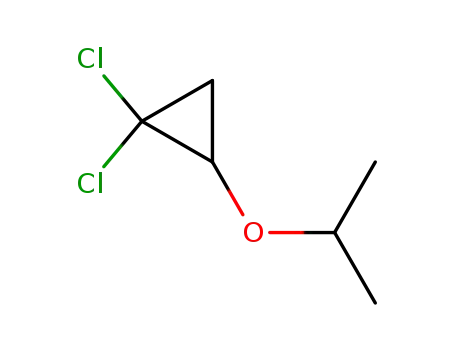 Molecular Structure of 13764-05-1 (1,1-dichloro-2-(propan-2-yloxy)cyclopropane)