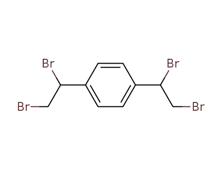 Molecular Structure of 25393-98-0 (1,4-BIS(1,2-DIBROMOETHYL)BENZENE)