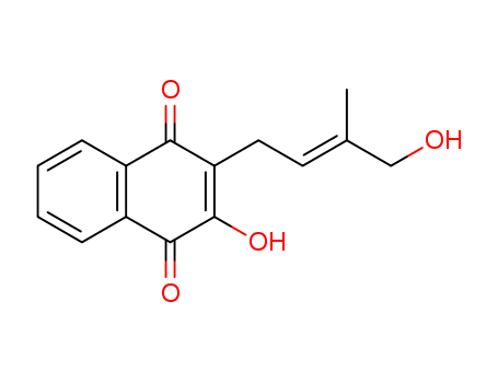 2-Hydroxy-3-[(E)-4-hydroxy-3-methyl-2-butenyl]-1,4-naphthoquinone