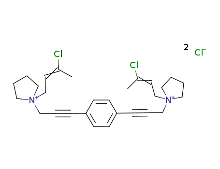 p-bis{[N-(3-chlorobuten-2-yl)pyrrolidino]propyn-1-yl}benzene dichloride