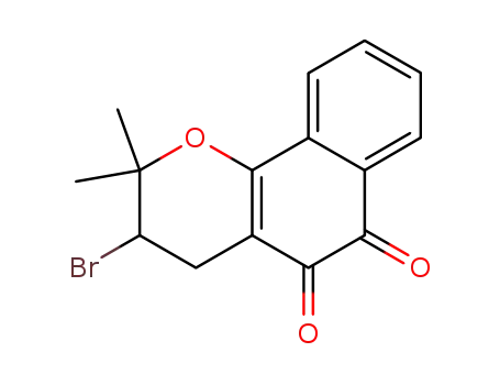 3-Bromo-2,2-dimethyl-3,4-dihydro-2H-benzo(h)chromene-5,6-dione