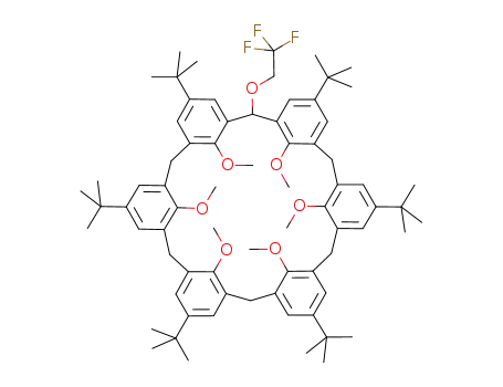 5,11,17,23,29,35-hexa-tert-butyl-37,38,39,40,41,42-hexamethoxy-2-(2,2,2-trifluoroethoxy)calix[6]arene