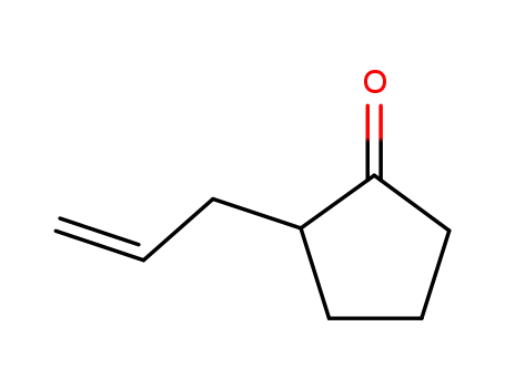 Molecular Structure of 30079-93-7 (Cyclopentanone, 2-(2-propenyl)-)