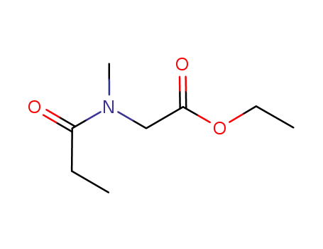 Glycine,  N-methyl-N-(1-oxopropyl)-,  ethyl  ester