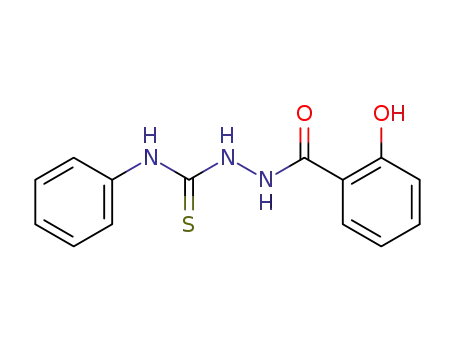 Molecular Structure of 37536-32-6 (Benzoic acid, 2-hydroxy-, 2-[(phenylamino)thioxomethyl]hydrazide)