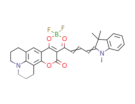 2,2-difluoro-4-[3-(1,3,3-trimethylindolin-2-ylidene)-1-propenyl]-5-oxo-(5H)-(2,3,4,6,7,8-hexahydroquinolyzine)[9,10,1-g,h]chromeno[4,3-d]1,3,2-(2H)-dioxaborine