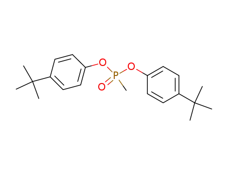 Molecular Structure of 60705-72-8 (Phosphonic acid, methyl-, bis[4-(1,1-dimethylethyl)phenyl] ester)