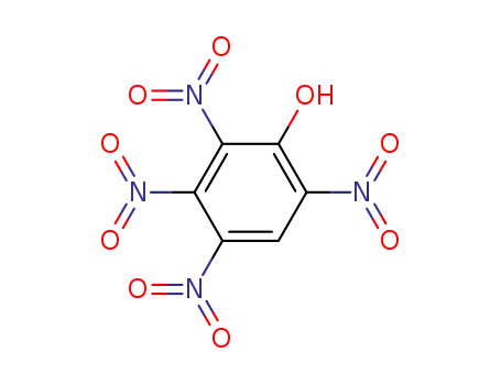 Molecular Structure of 641-16-7 (2,3,4,6-tetranitrophenol)
